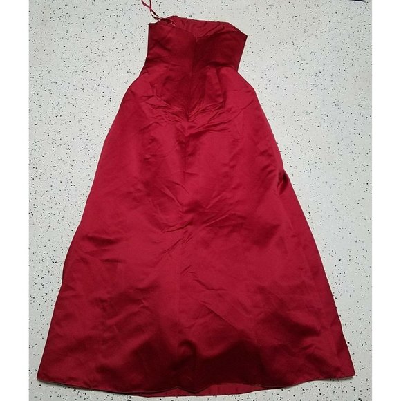 Michaelangelo Formal Dress ~ Long ~ Sz 6 ~ Red - Picture 6 of 8